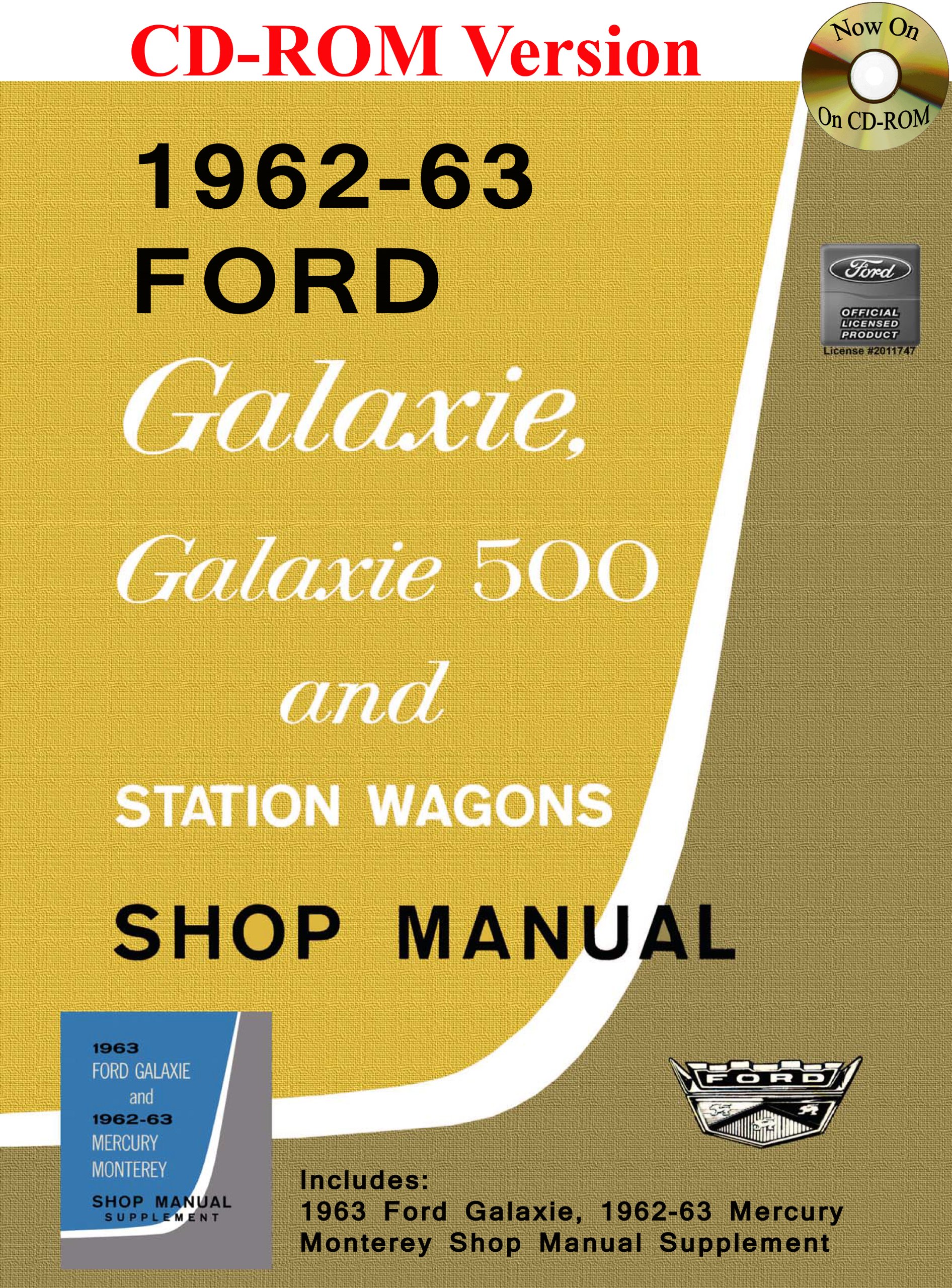 1962-63 Ford Galaxie and Mercury Monterey Shop Manual Multimedia CD –  December 3, 2012