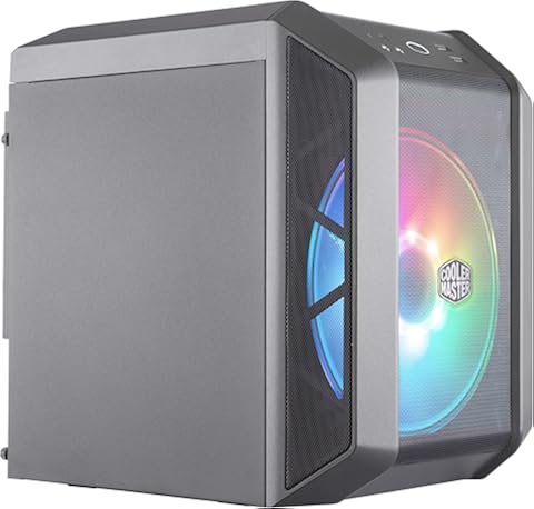 Cooler Master MasterCase H100 ARGB – Caja PC Mini-ITX con Potente Flujo de Aire, Chasis Compacto Frontal Mallado, Capacidad de Hardware Flexible