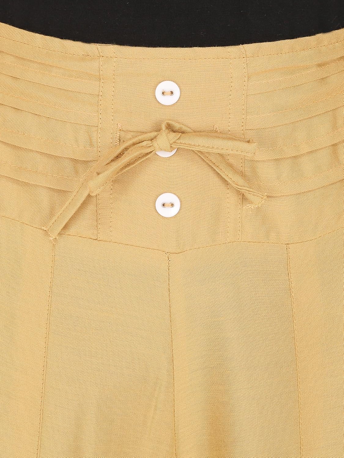 damen mode women rayon solid button palazzo pants