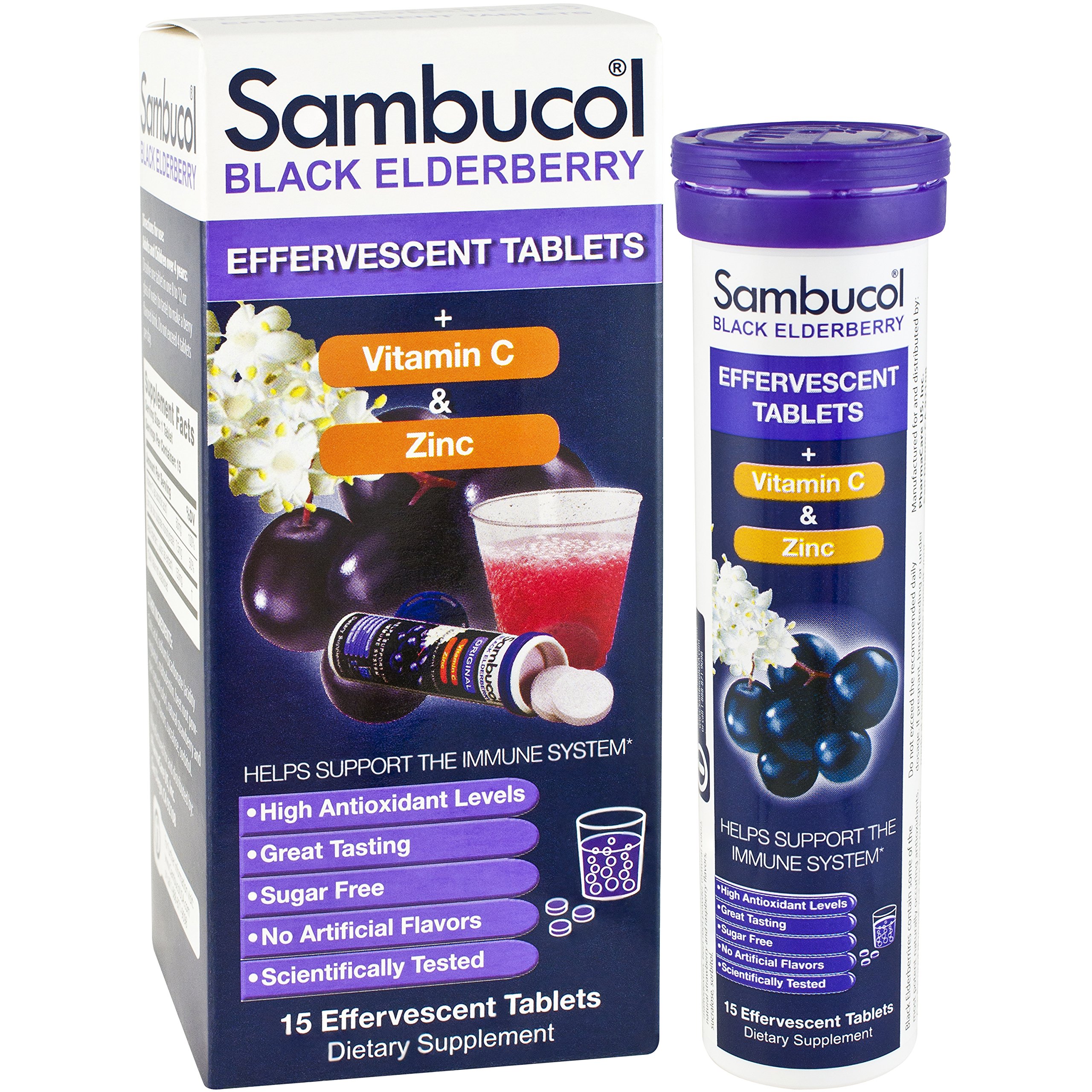 Sambucol Black Elderberry Cold & Flu Relief Tablets 30 Count