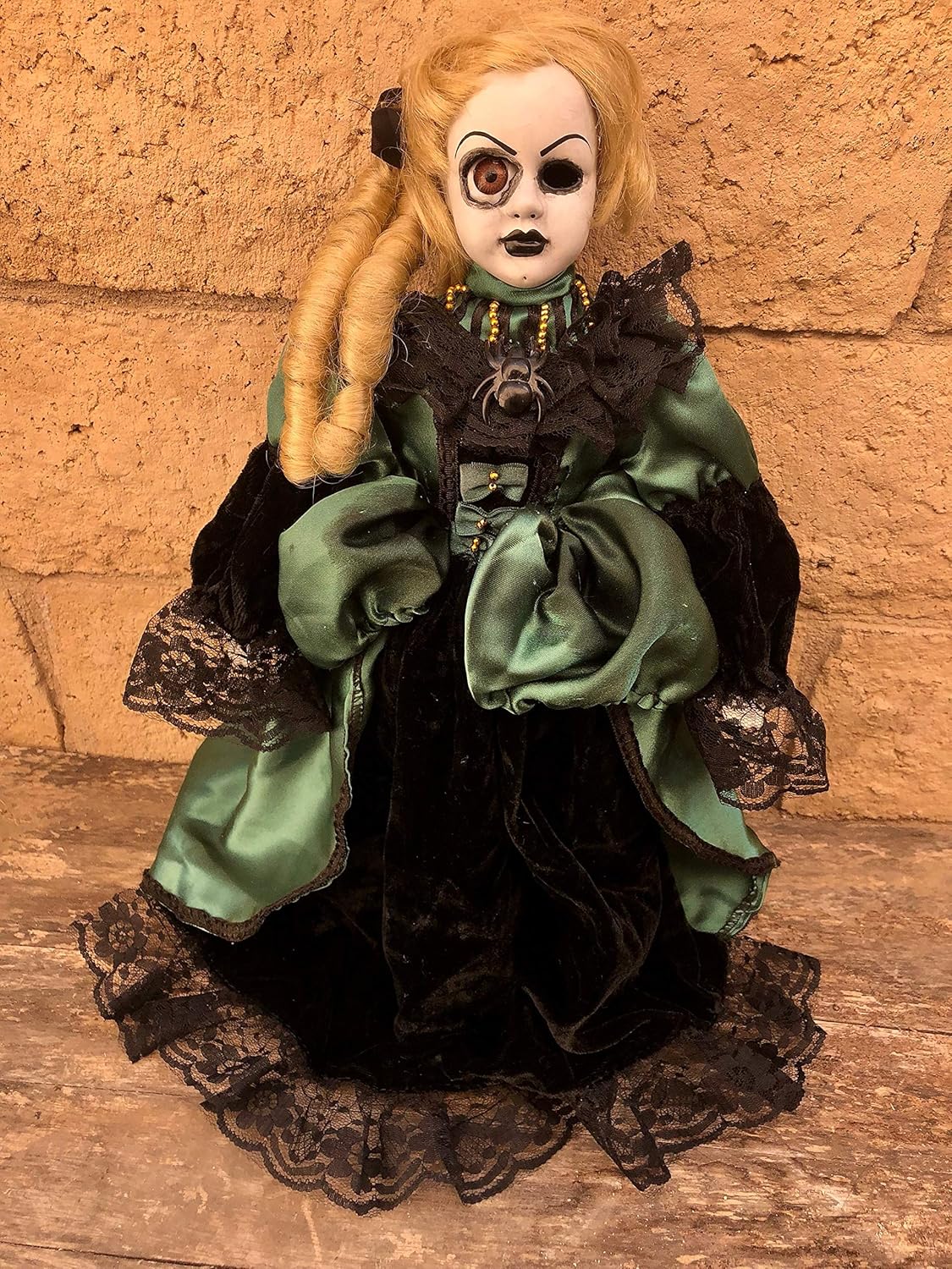 creepy doll with big eyes