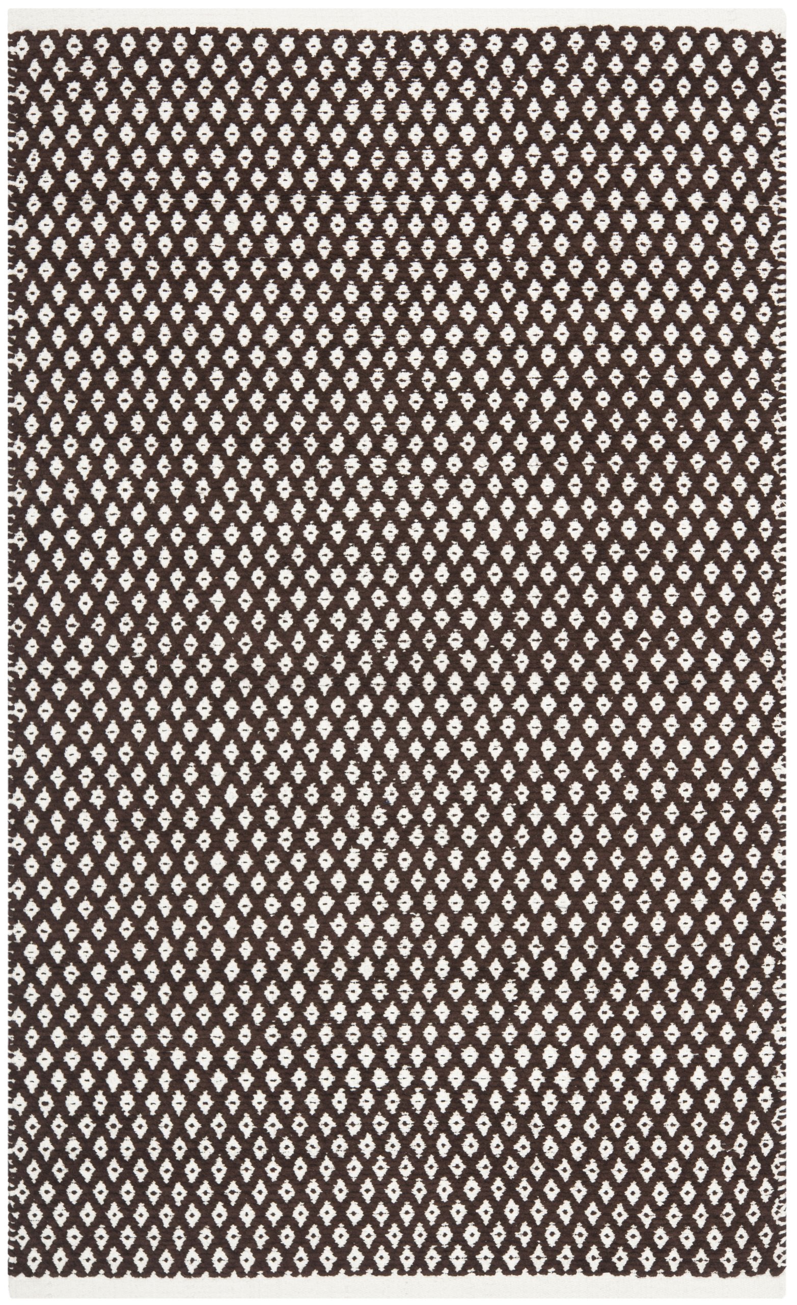 Safavieh Modern Indoor Hand Knotted Rectangle Area Rug, Boston Collection, BOS685, in Brown, 91 X 152 cm for Living Room, Bedroom or Any Indoor Space