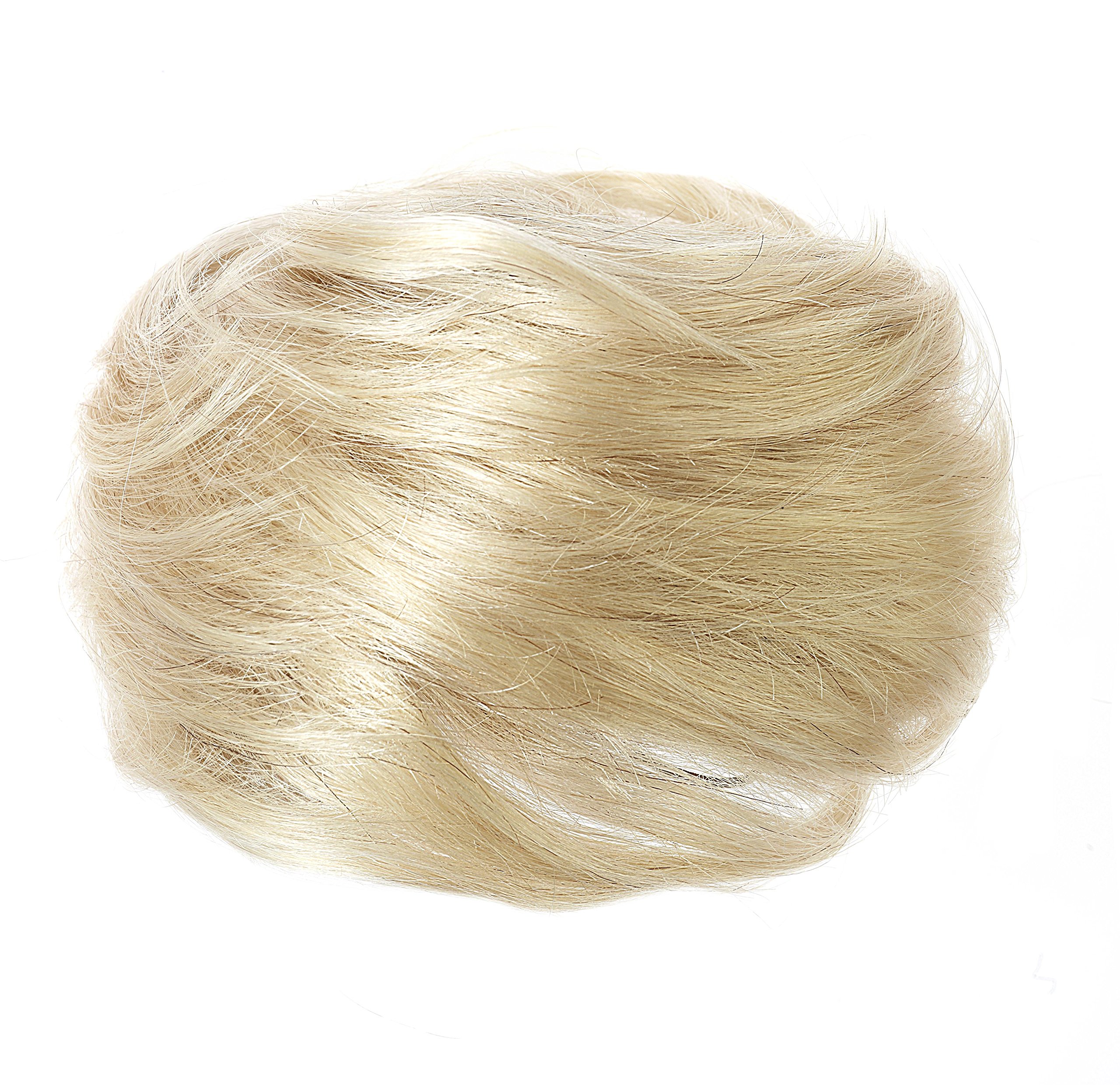 American Dream Petite Size Human Hair Bun, Mixed Light Blonde Number 22
