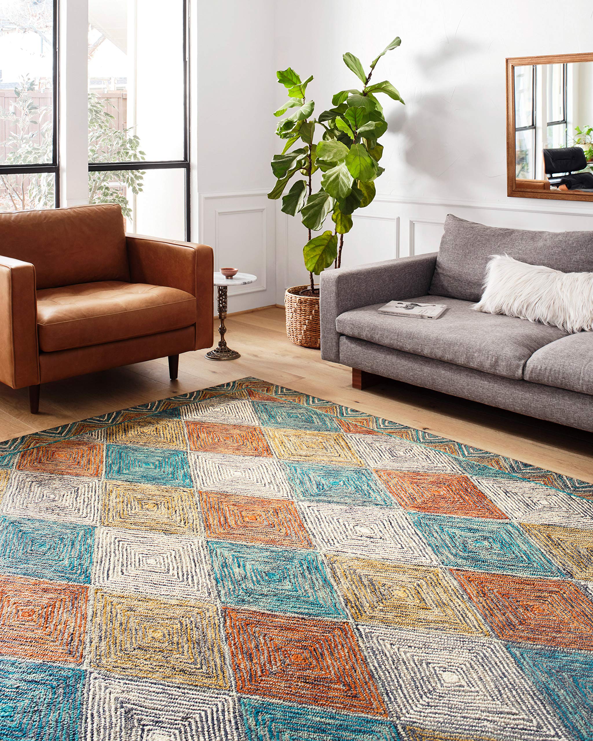 Loloi II Spectrum Collection SPE-02 Sunset/Ocean 7′-9″ x 9′-9″ Area Rug