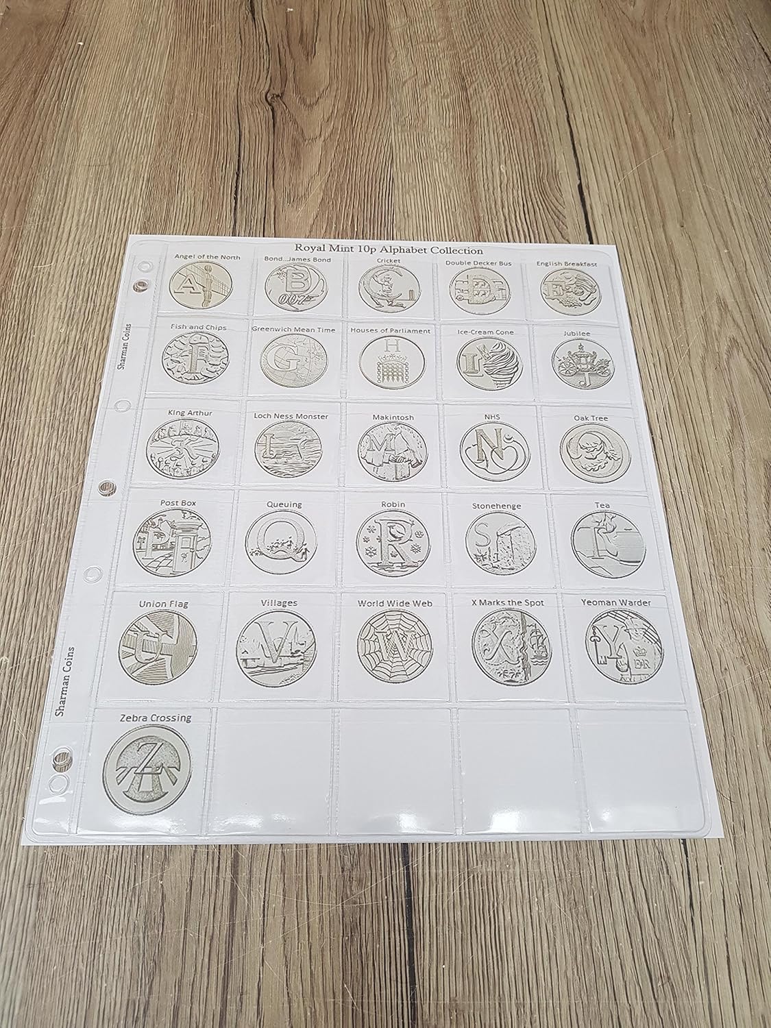 Coin Album Pages for 10p Alphabet Coin Collections Amazon.co.uk Toys
