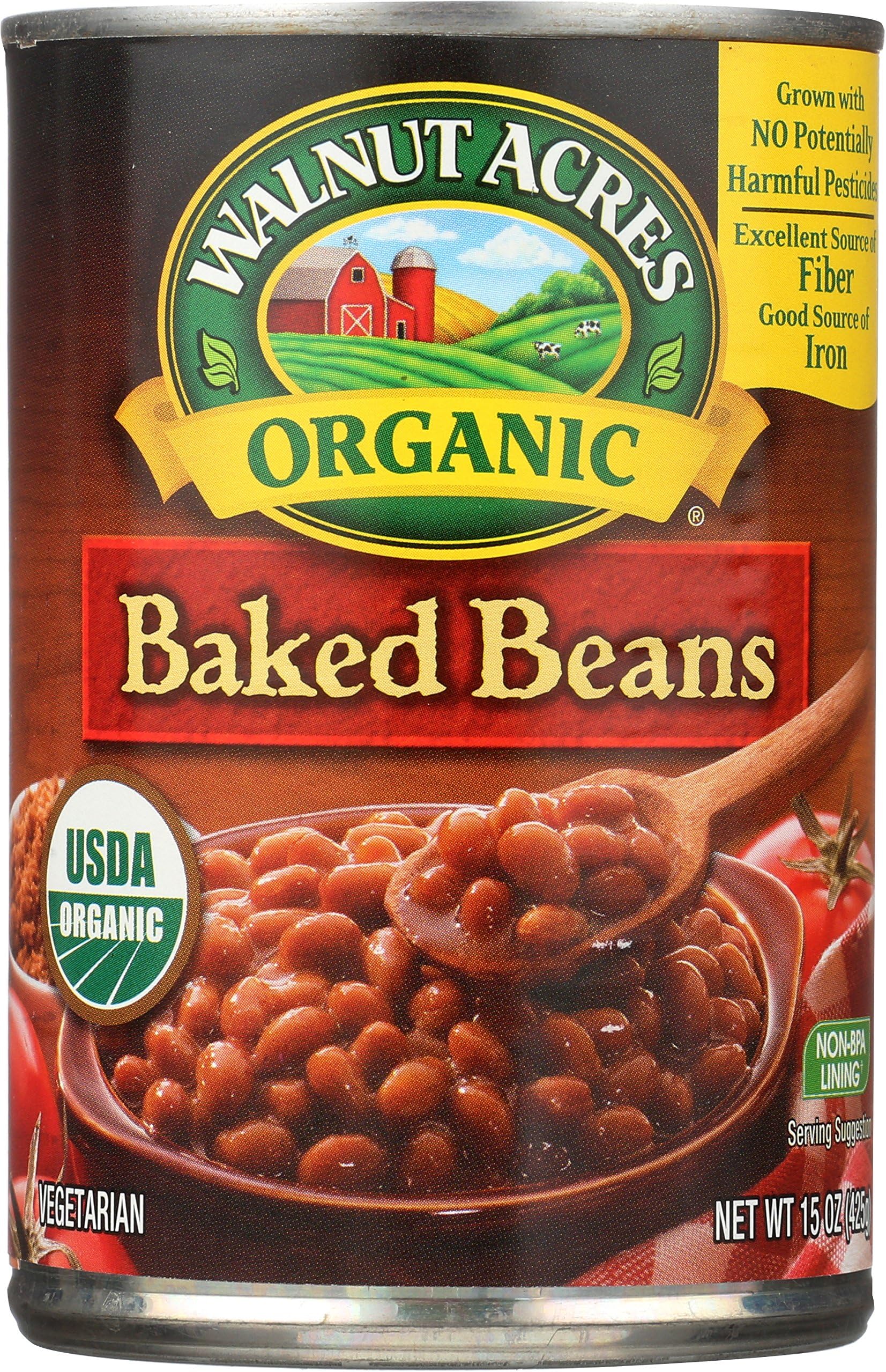 Walnut Acres Organic Baked Beans, 15 Oz (Pack of 12)USDA Organic