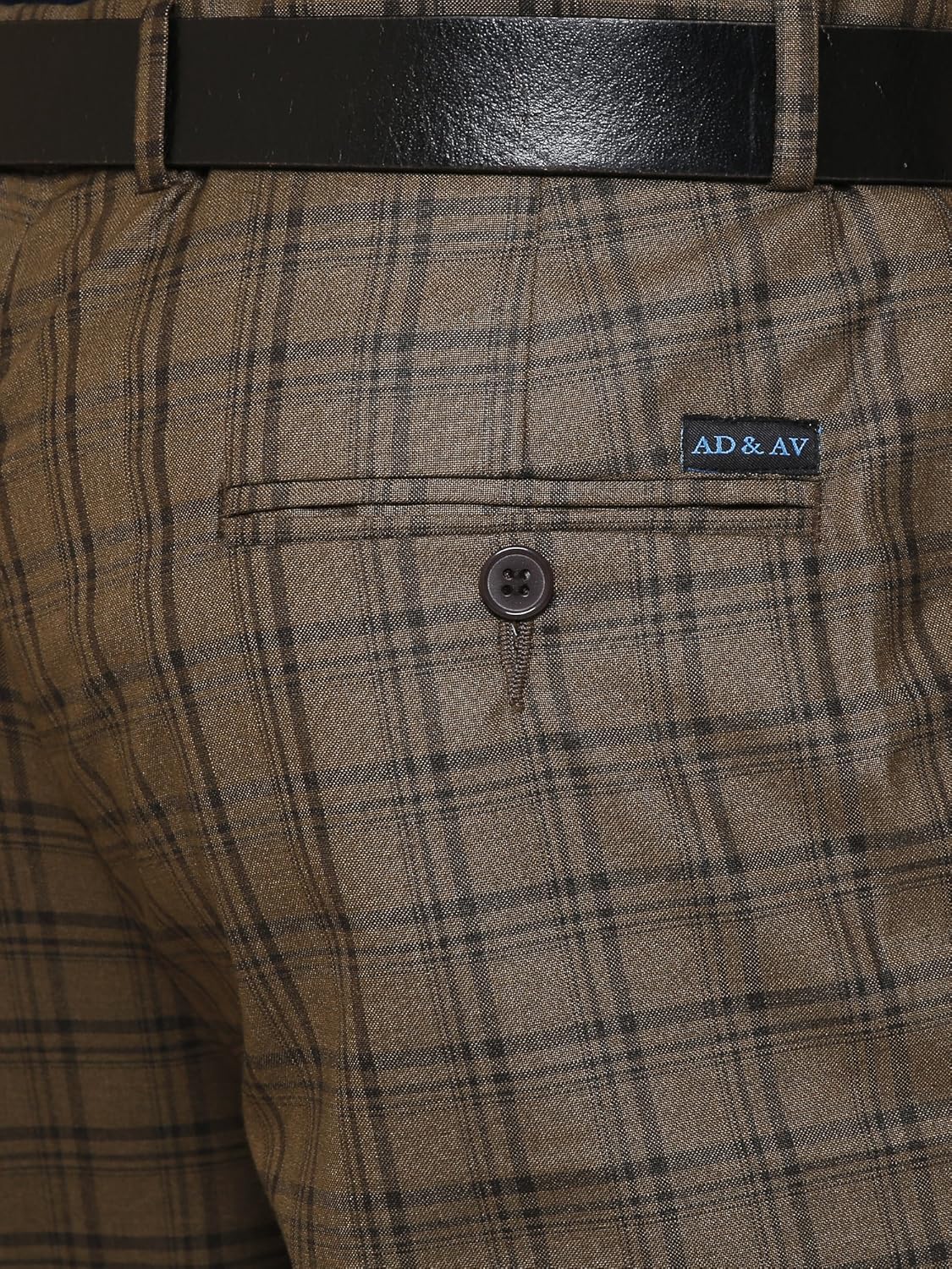 ad & av men's formal trouser (293_checks_dark_aa )
