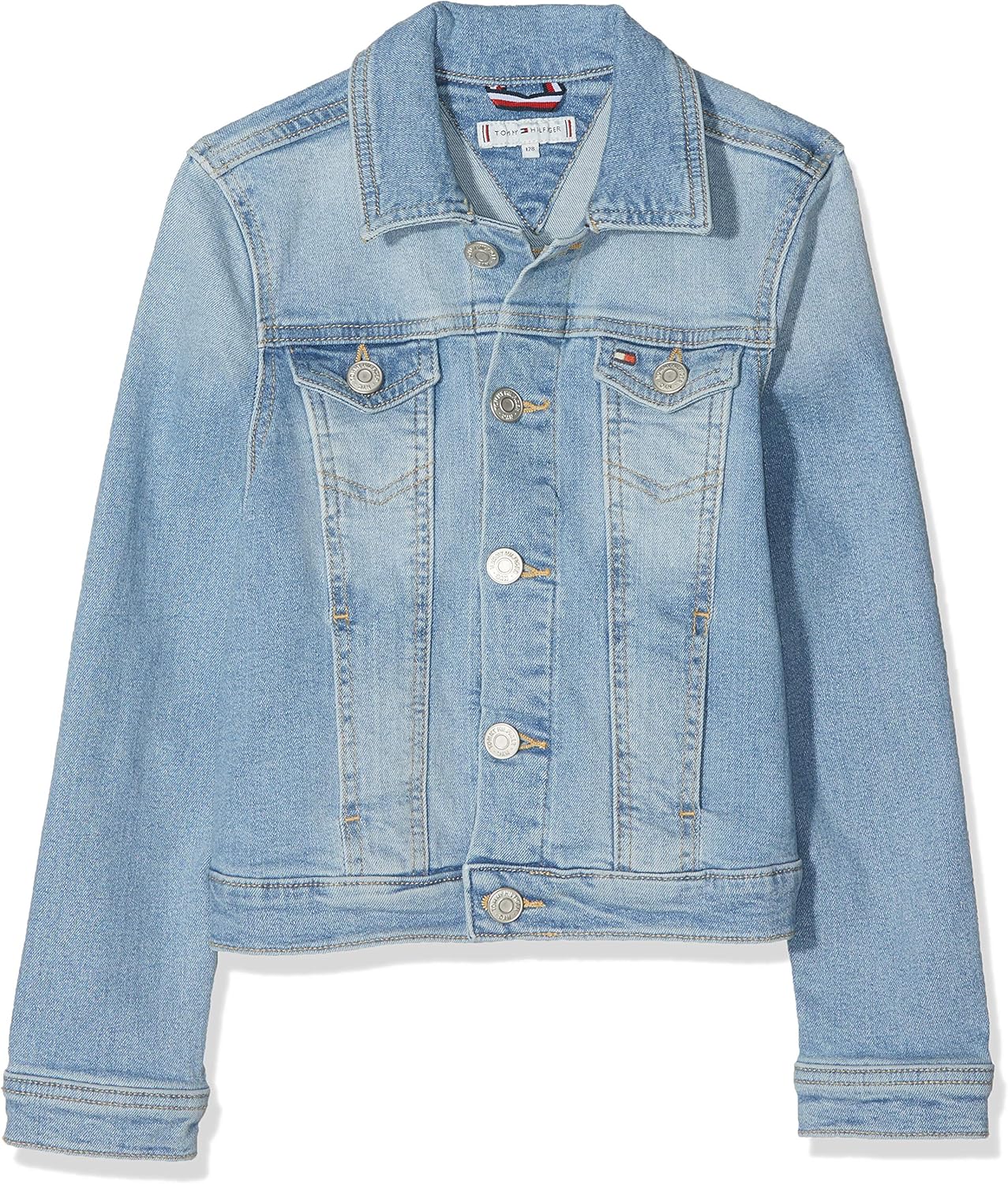 Tommy Hilfiger Girl's Denim Jacket Sslbst: Amazon.co.uk: Clothing