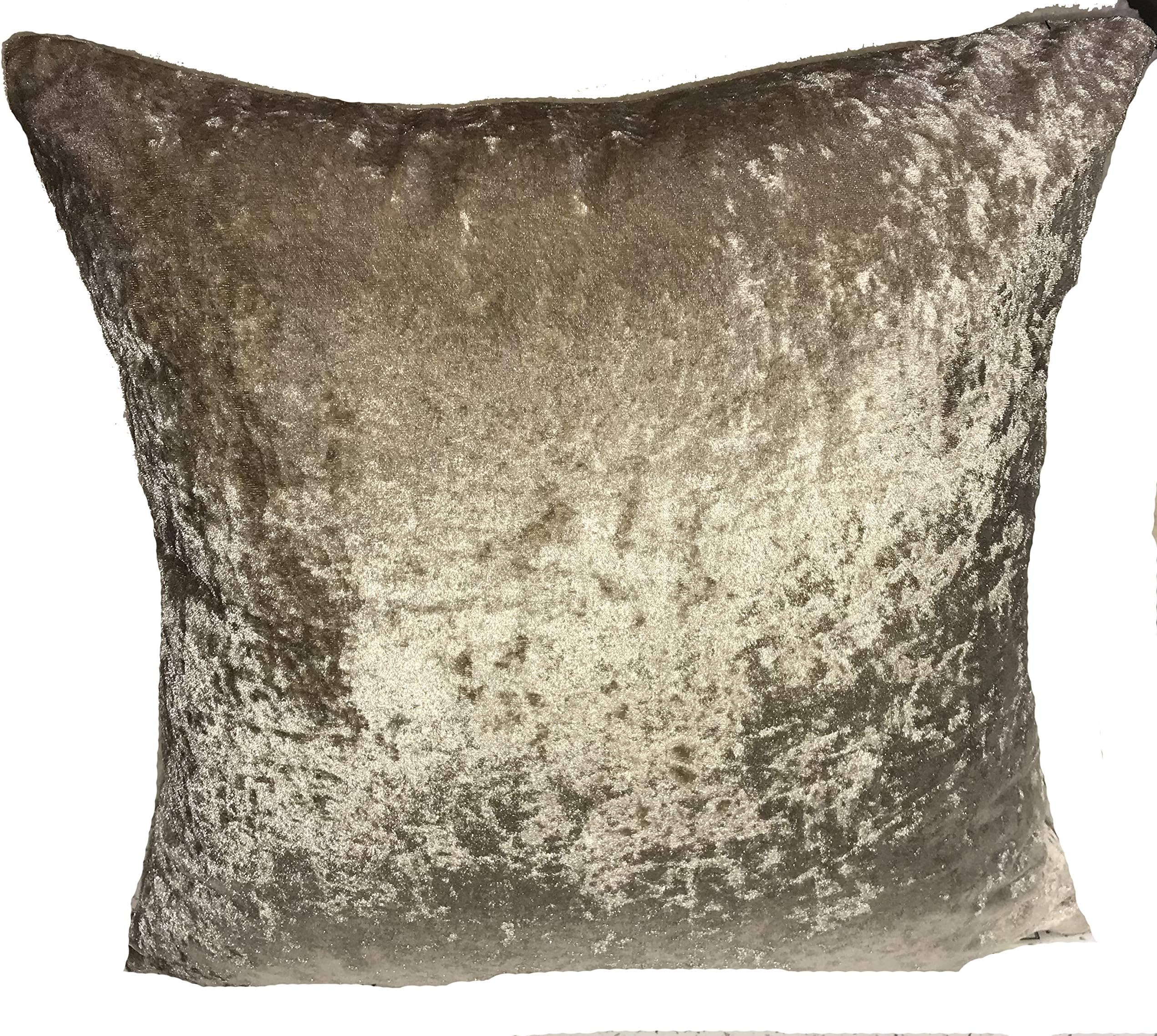 Skippys Crushed Velvet Cushion Cover 45x45 cm 18" Beige