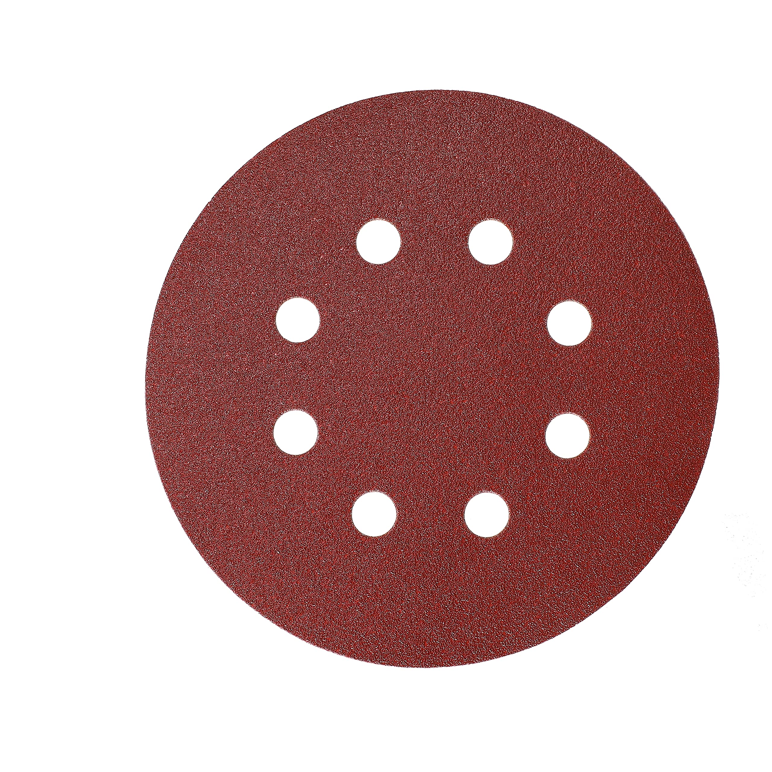 Mirka Red Abrasive paper Sanding discs Ø 125 mm/Hook & loop fastening / 8-hole/grit P120 / 5 pieces/for sanding wood, metal and plastic — image 1
