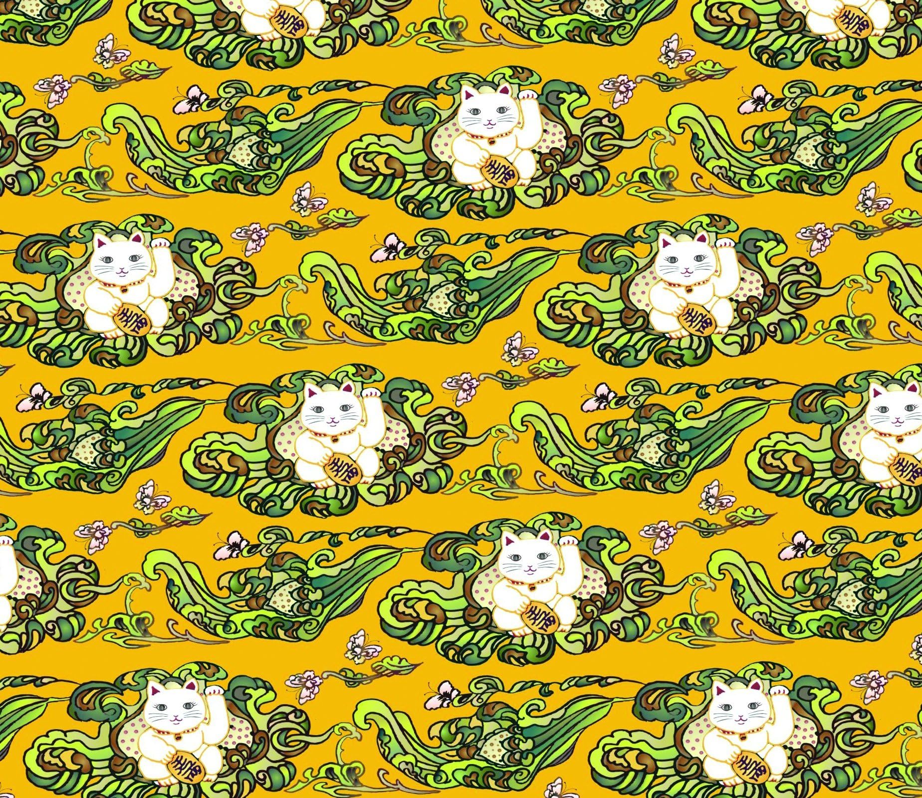Yuemei Lucky Cat Decorative Paper, Medium