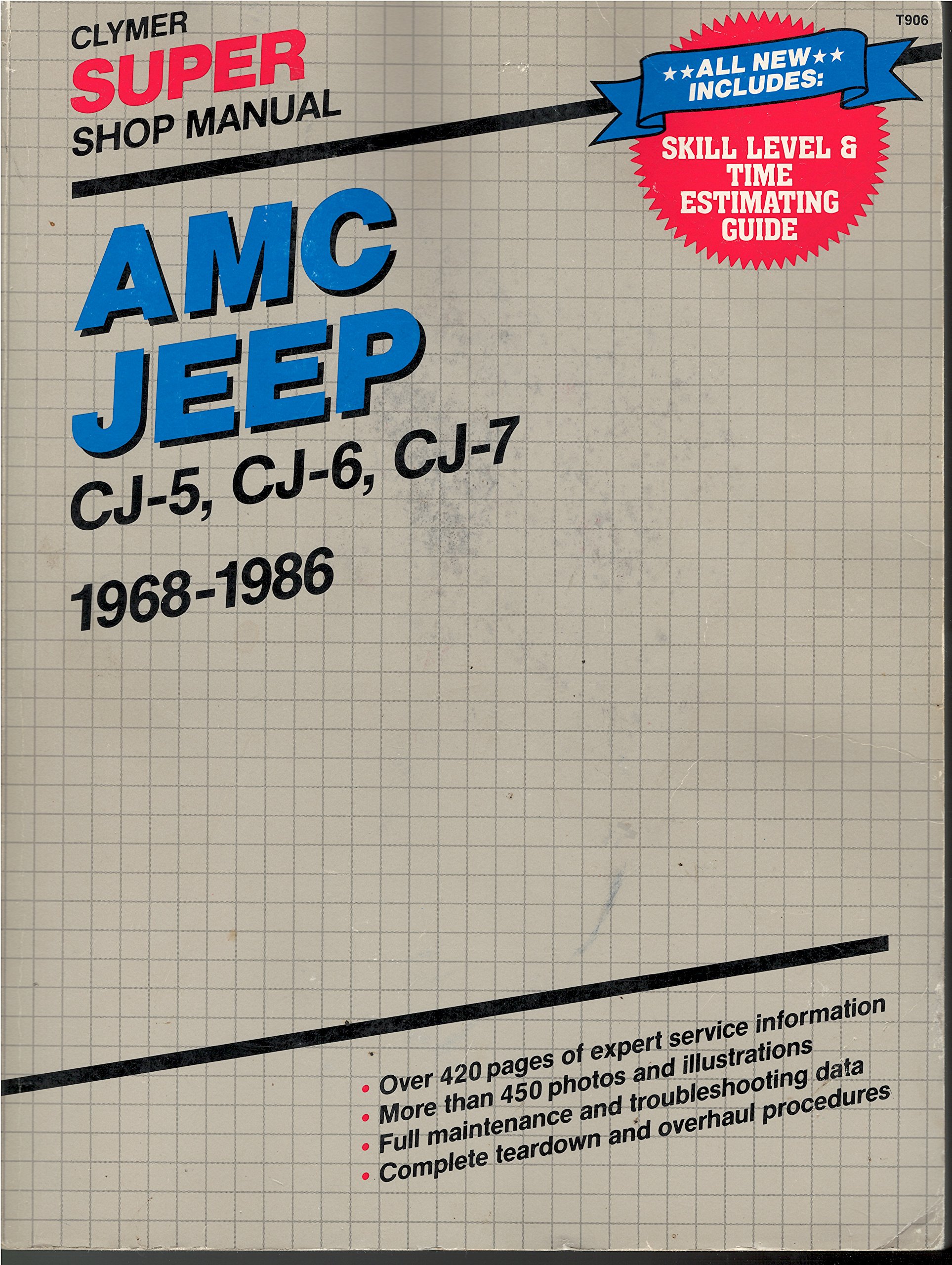 Amc Jeep Super Shop Manual Cj 5 Cj 6 Cj 7 1968 1986