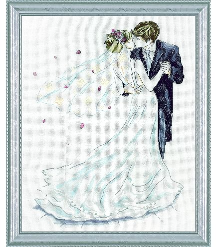 Kit De Point De Croix Design Works – Just Married – 2747 – Neuf – Fait Main