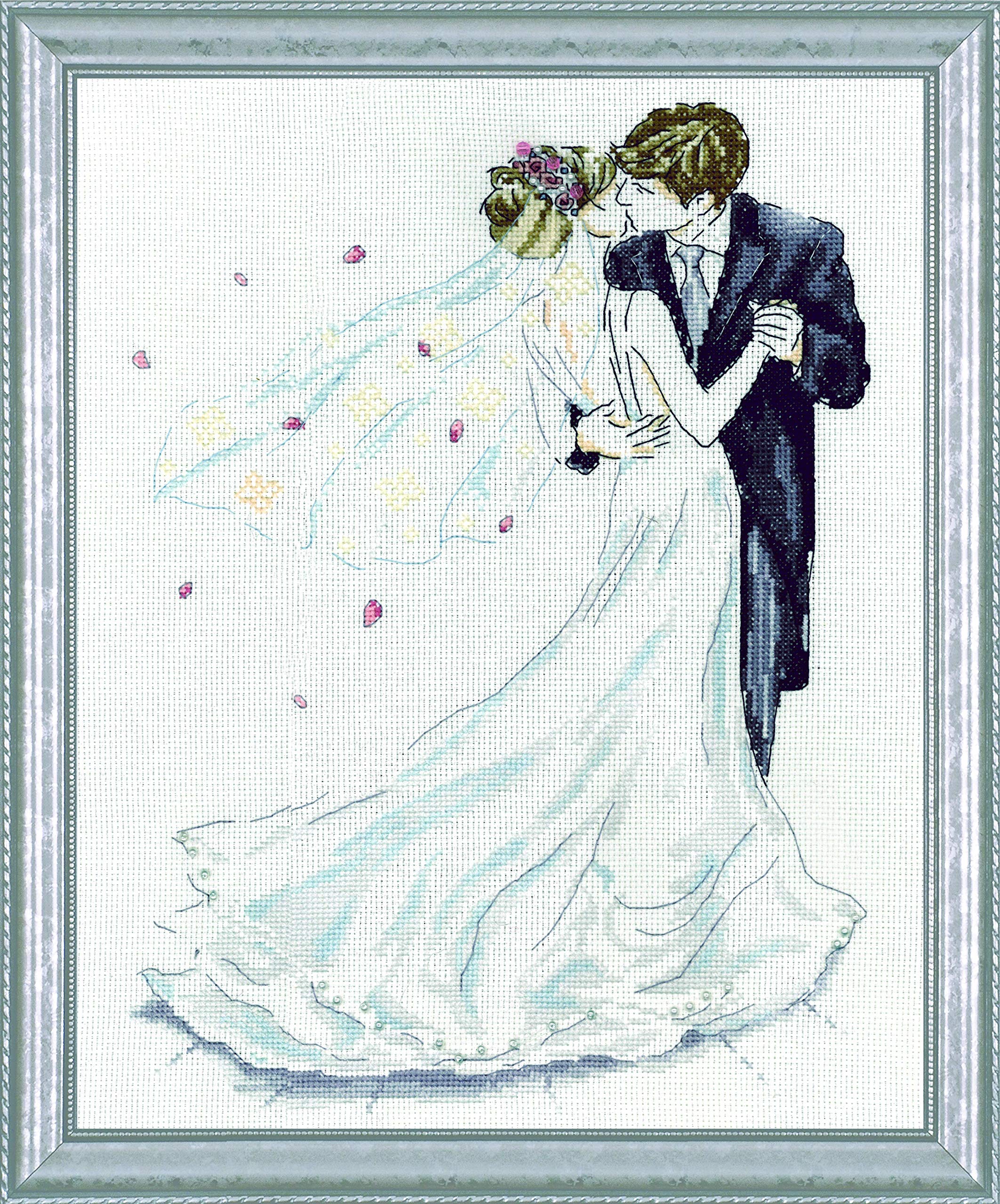 Tobin Design Works Wedding Dance, Aida, 10"x14" 14 Count, 10" by 14"
