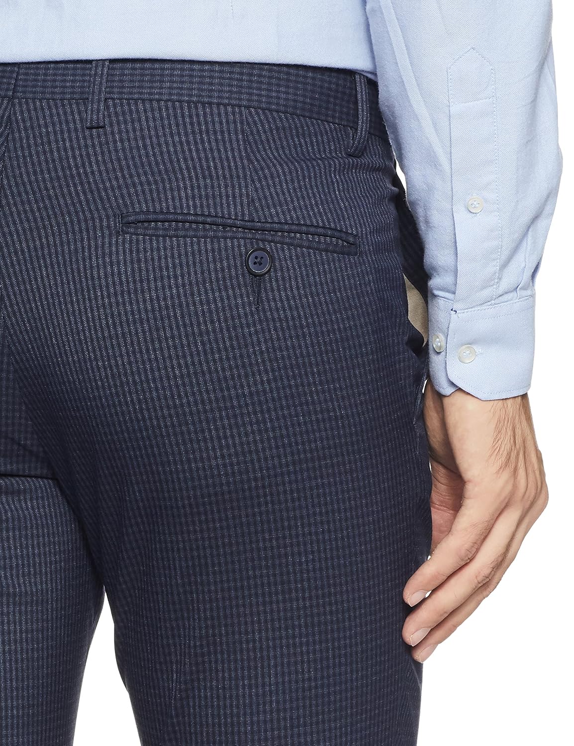 van heusen men's slim fit formal trousers