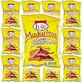LULU Maduritos Sweet Plantain Chips, Gluten-Free, 1.4oz Bag (Pack of 12, Total of 16.8 Oz)