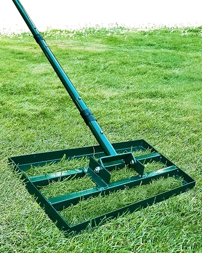 Signstek Lawn Leveling Rake 43x25 cm Levelawn Tool with Adjustable Stainless