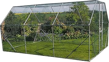 Poulet Run 4m X 3m X 2m Marcher Dans Poulailler De Lapin Volaille Chien Poulailler Cage Hen Pen Porte Metal