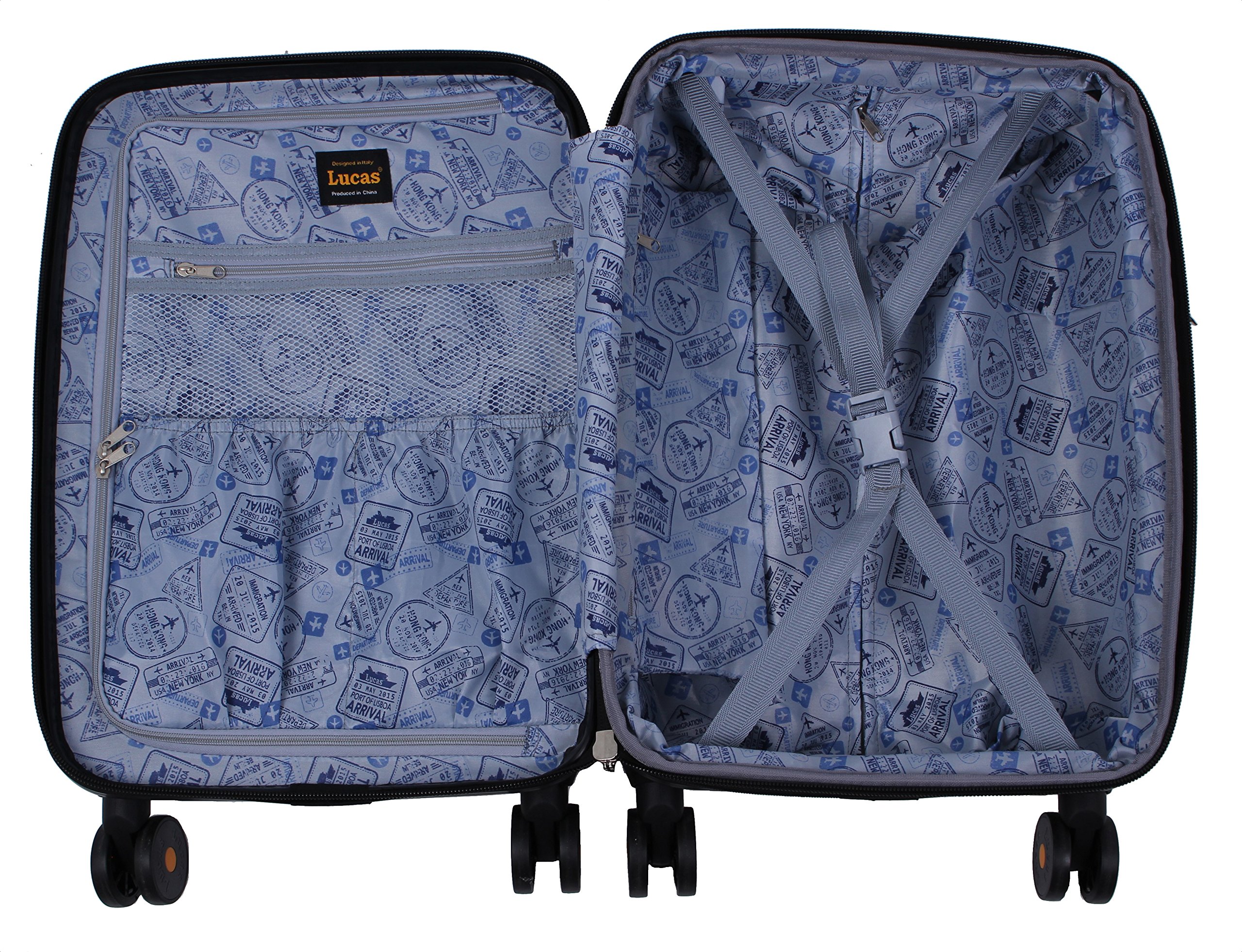 Lucas Luggage Hard Case Large 31" Expandable Suitcase With Spinner