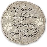 Cat or Dog Grave Marker or Garden Memorial Stone. No Longer By My Side But Forever In My Heart, Rainbow Bridge Pet Memorial Gifts. Waterproof and Weatherproof Pet Plaque, Condolence Gift