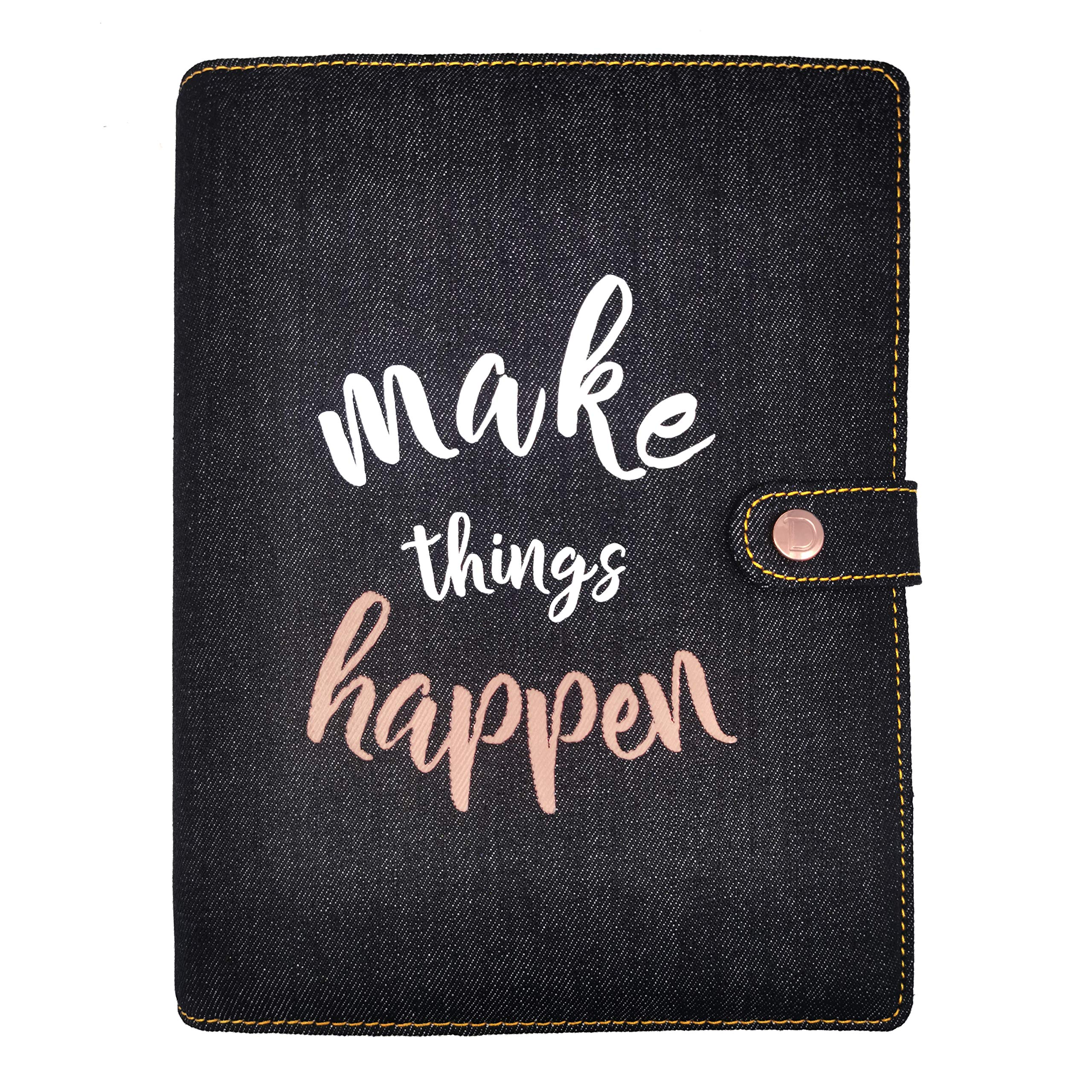 Discagenda Denim Discbound Planner Cover (Snap Closure, A5 / Junior Size)