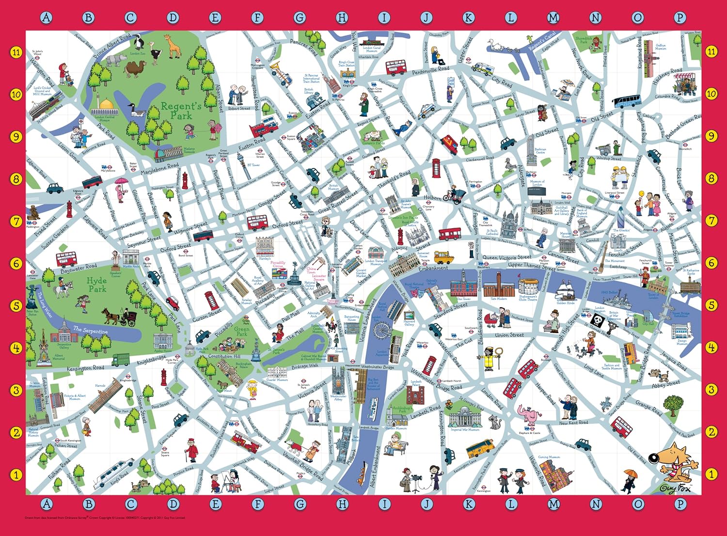 London Karte Fur Kinder