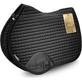 Equestrian Stockholm Close Contact Horse Saddle Pad for Jumping | Horse saddle pad with bamboo liner, thermal regulation, moisture-wicking comfort &amp; freshness. Lightweight English saddle pad
