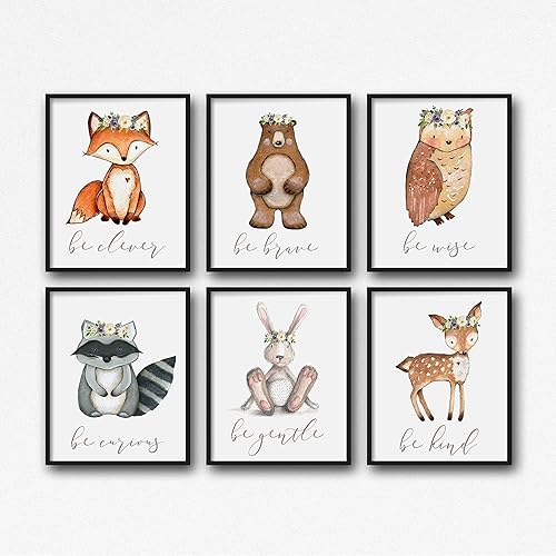 woodland prints nursery