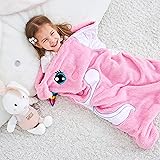 Unicorn Blanket for Kids Animal Sleeping Bag Gifts for Girls Cute Throw Blanket for Bed Couch Travel Sleepovers Outdoor Anima