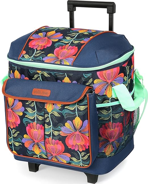 insulated rolling tote