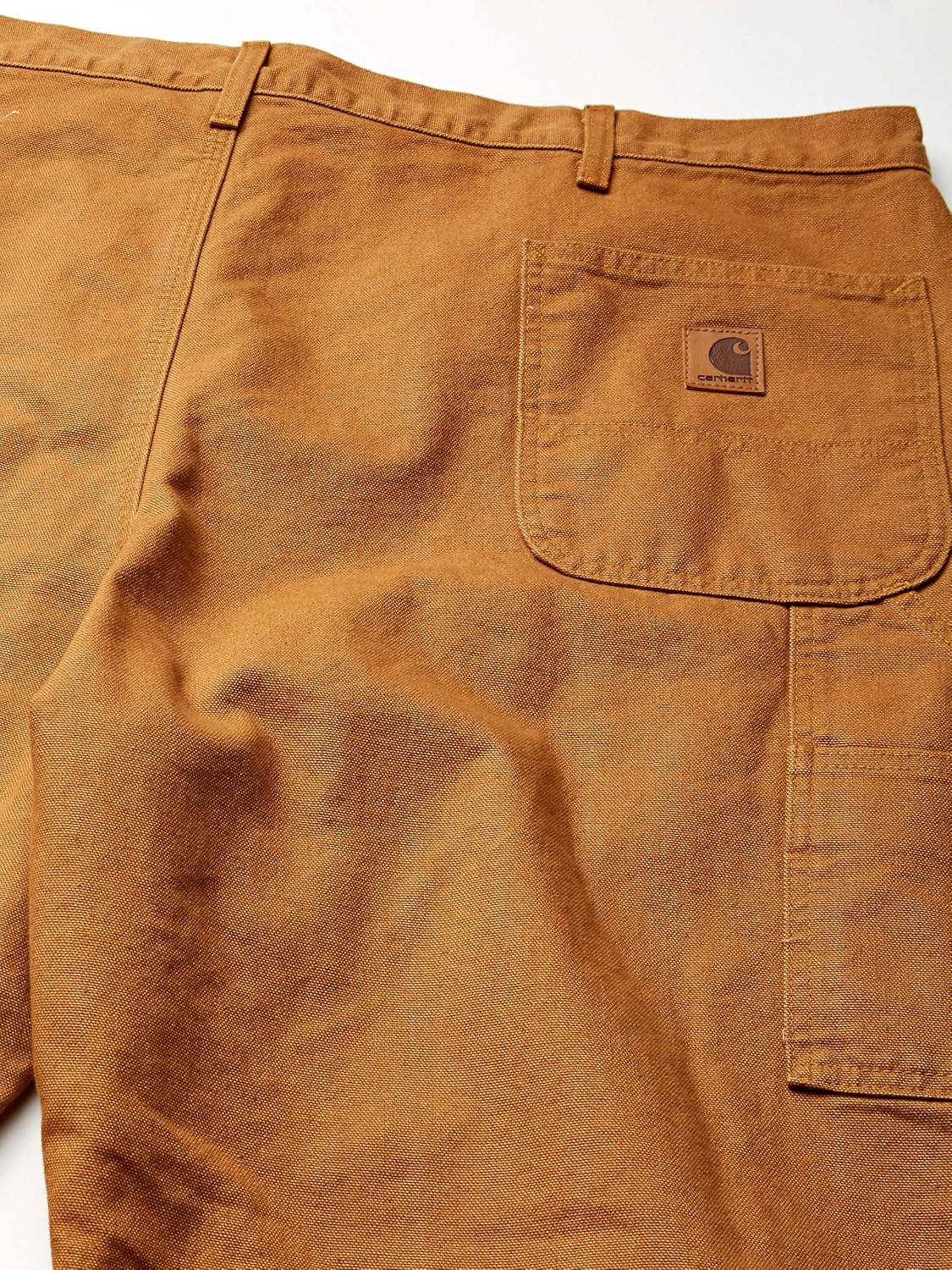 carhartt men's washed duck work dungaree flannel lined b111