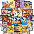 Snacks Care Package Gift Assortment Sampler Mixed Bars, Cookies, Chips, Candy for Office, Military, College, Meetings, Schools, Friends & Family (40 Count)