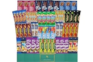 LA SIGNATURE Ultimate Healthy Care Package (60 count), Snacks, Bars & Nuts Bulk Variety Pack - Healthy Travel Snack Box - Military Care Package, Variety Gift Pack for Office, Military, Travel, Students, Final Exams, Outdoor,