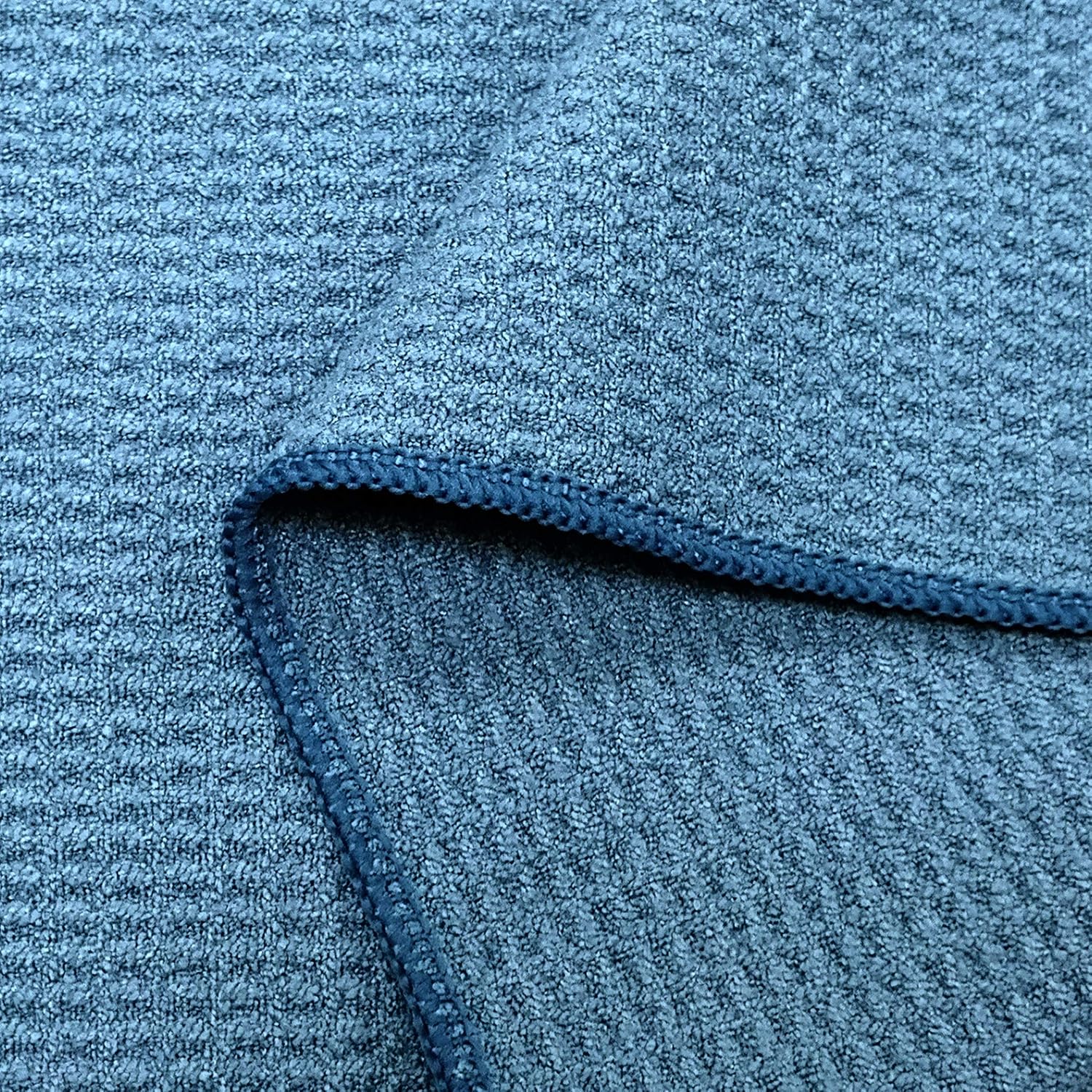 POLYTE Premium Microfibre Kitchen Dish Cloth Waffle Weave (Dark Blue, Gray, Off White, 30x30 cm) 12 Pack - Image 4
