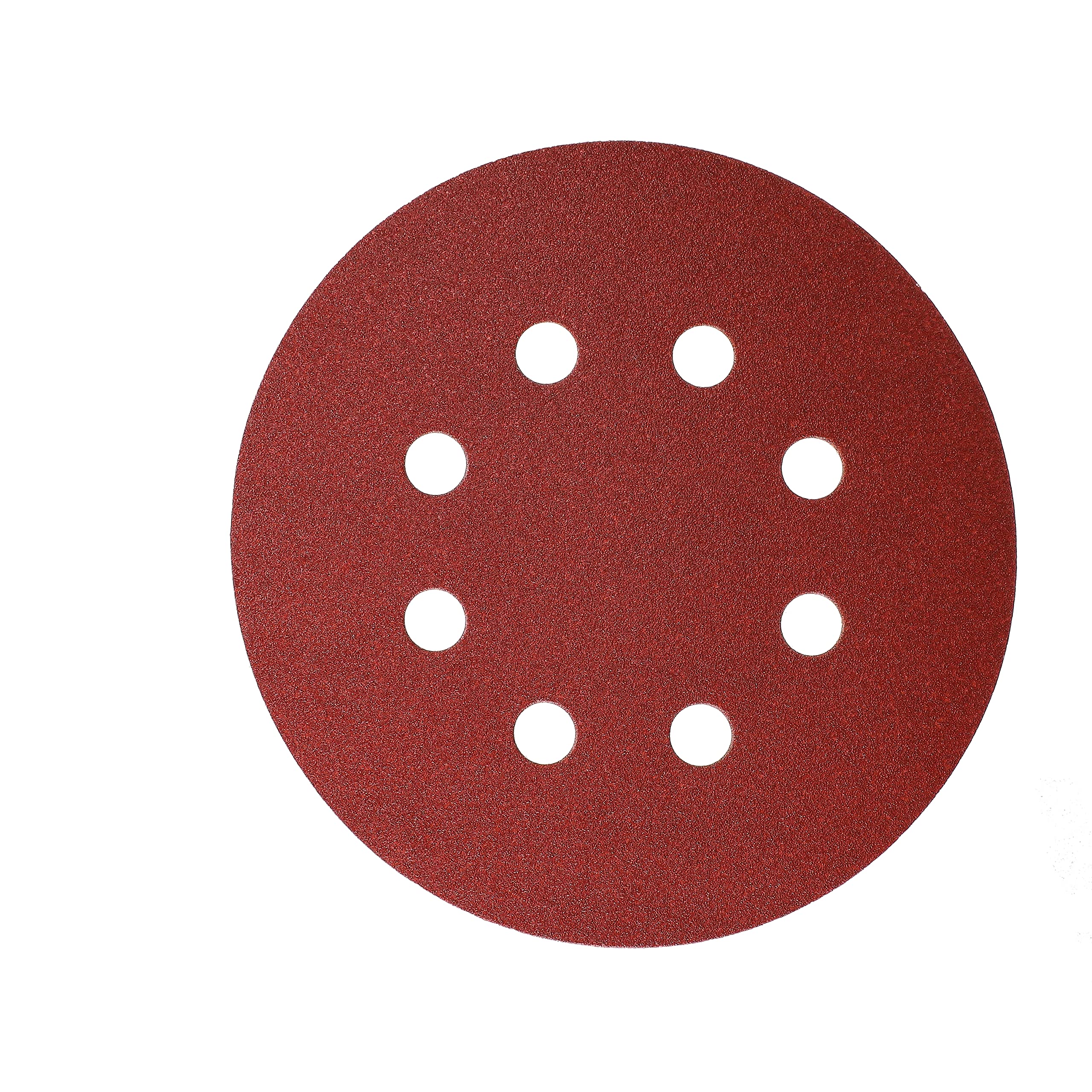 Mirka Red Abrasive paper Sanding discs Ø 125 mm/Hook & loop fastening / 8-hole/grit P180 / 5 pieces/for sanding wood, metal and plastic