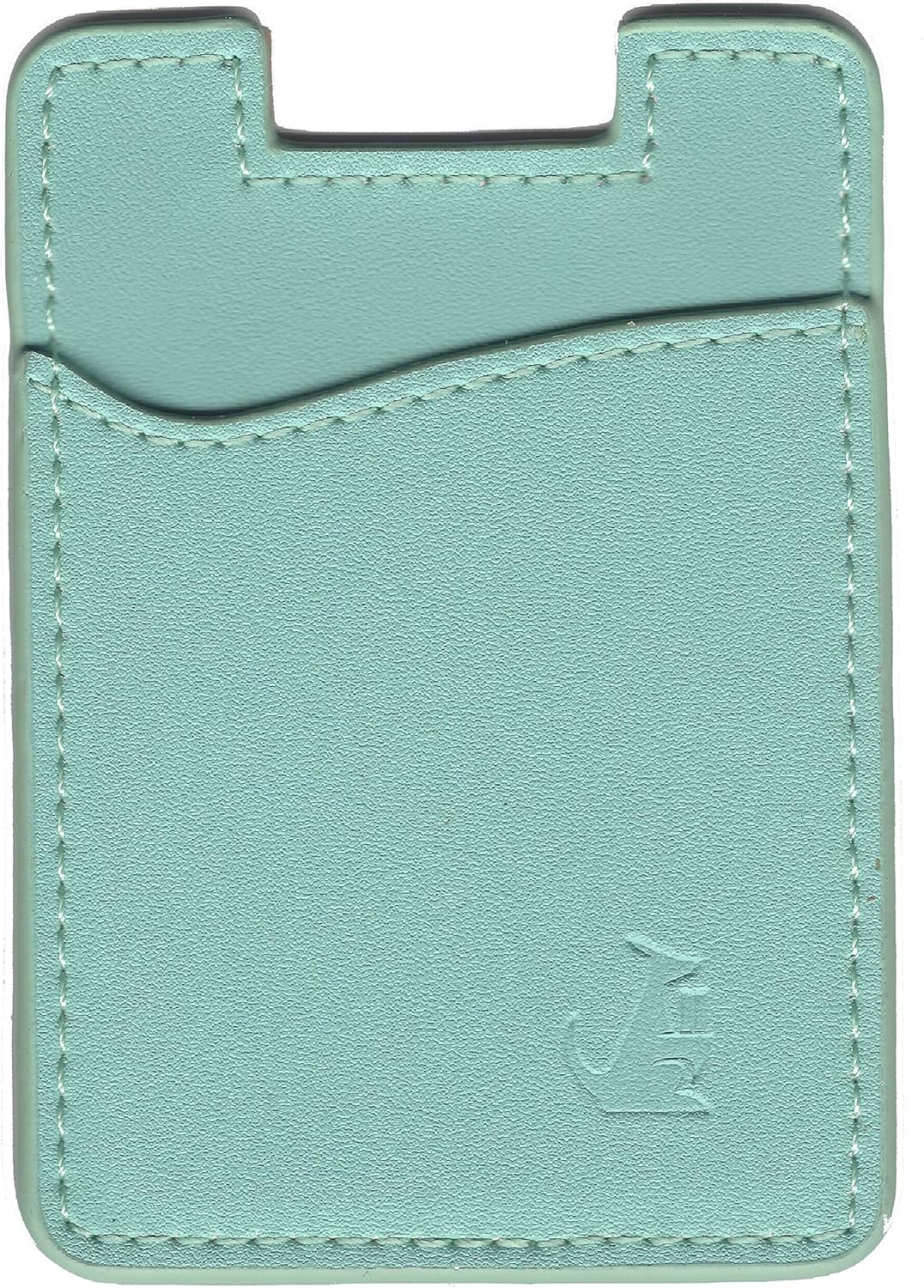 Wallaroo Leather Phone Card Holder For Smartphones (Spearmint Leather) - Image 3
