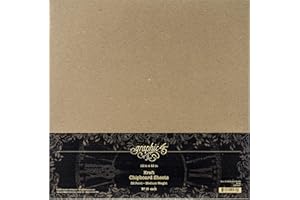 Graphic 45 Kraft Lot de 10 feuilles d'aggloméré 12 x 12