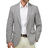 WULFUL Mens Casual Sport Coat Blazer Lightweight One Button Suit Jackets
