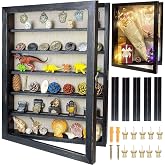 Houstimi Black Shadow Box Frame 16x20 Shadow Box with Shelves 2.6" Interior Depth Memorial Shadow Box Display Case with Linen Back for Handicrafts,Picture Frames,Medals,Coins,Pins Collection and More