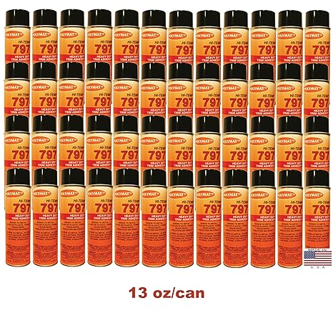 Amazon Com Polymat Qty48 797 Hi Temp Spray Glue Adhesive Bonds