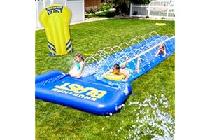 Backyard Blast - 30' Waterslide with Square Splash Zone - Easy to Setup - Extra Thick to Prevent Rips & Tears