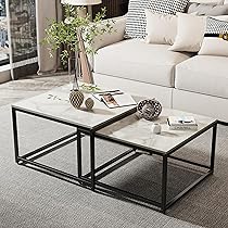Wisfor Coffee Table Nesting Sintered Stone: Square Nest