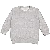 RABBIT SKINS Toddler Fleece Long Sleeve Pullover Sweatshirt, Heather, 4T