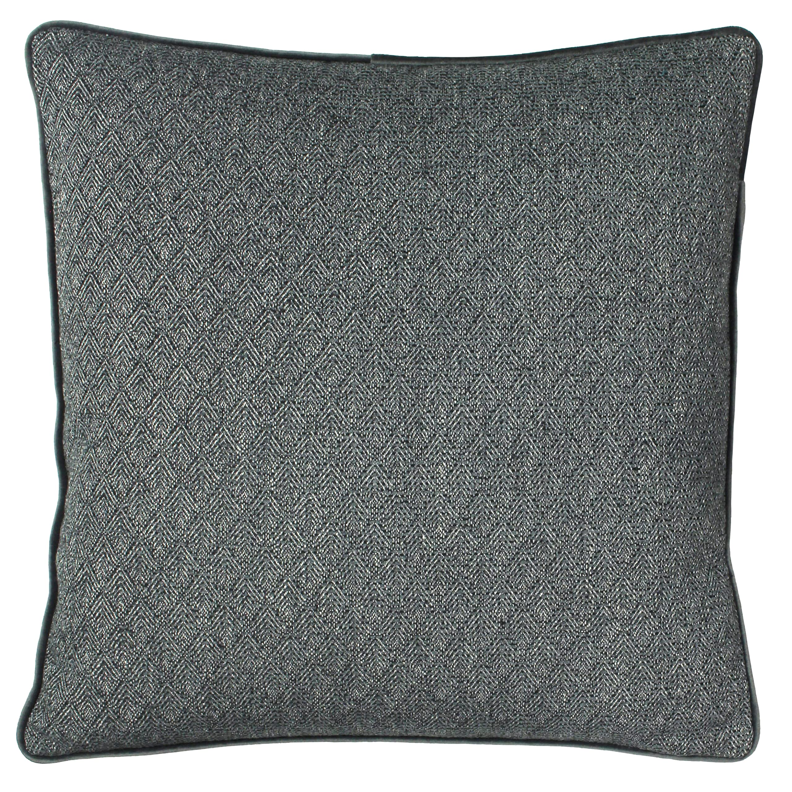 Paoletti Blenheim Polyester Filled Cushion, Viscose, Polyester, Linen, Grey