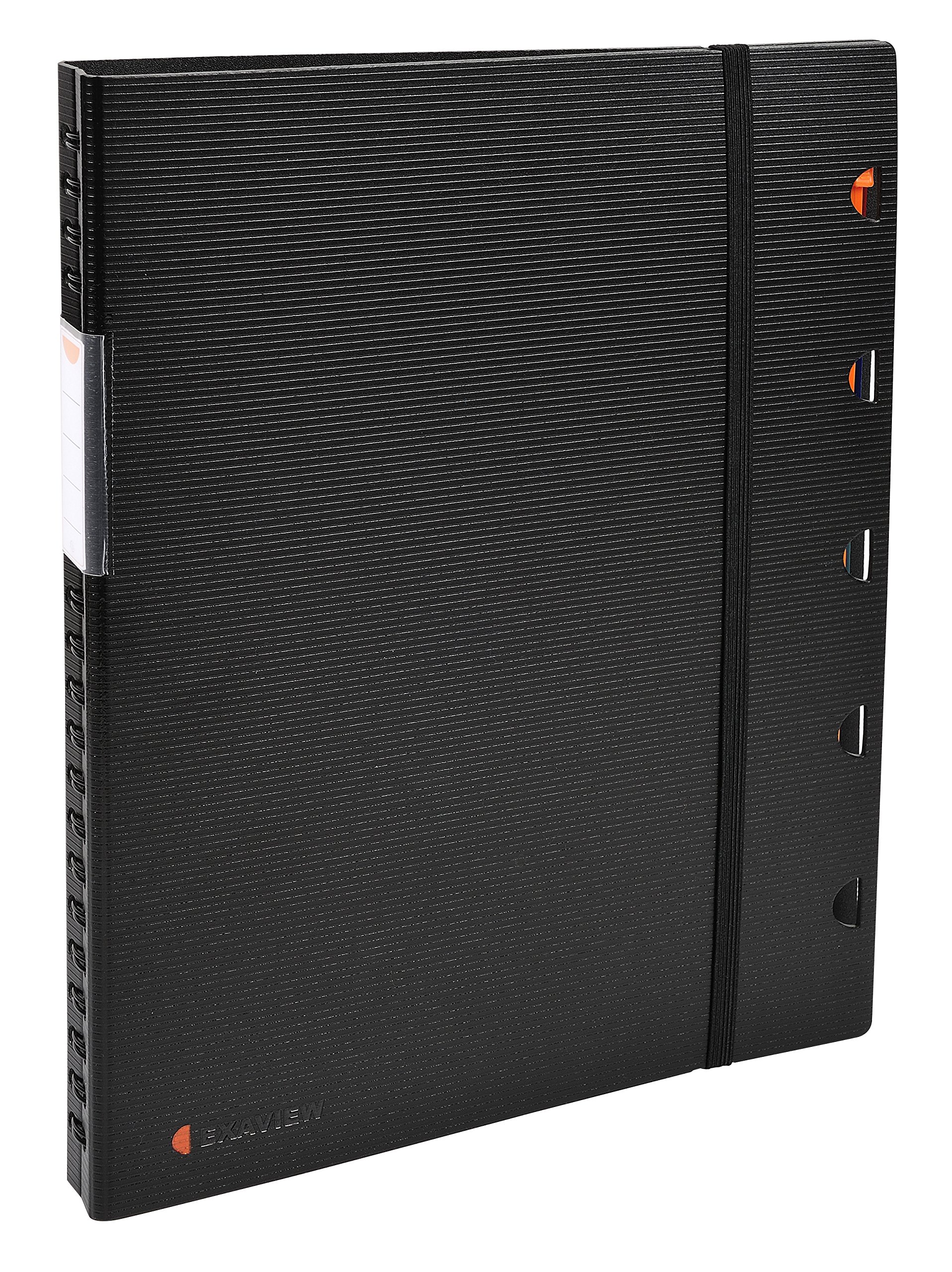 Exacompta - Ref 85434E - Exactive Exaview PP Display Book - Suitable for A4 Documents, 40 Pockets, 80 Viewing Pages, Elastic Strap Closure, Rigid Cover - Black