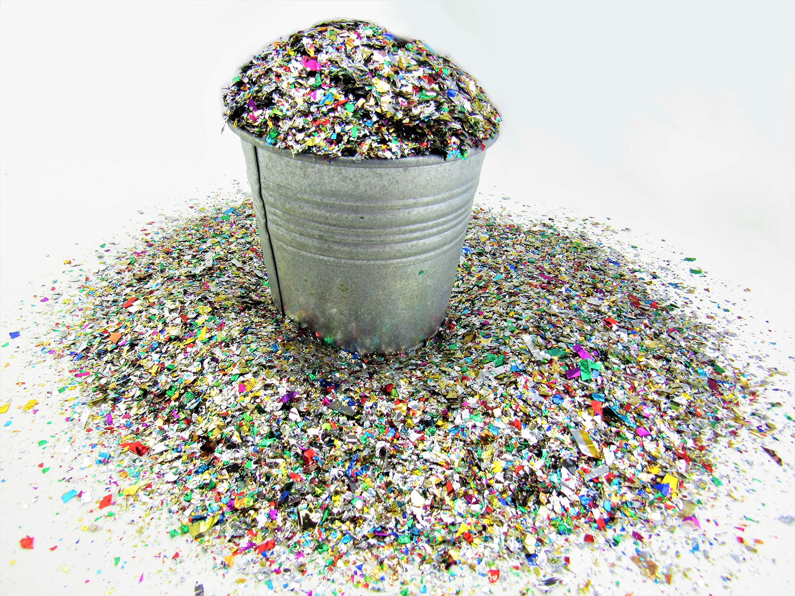 JPACO Sparkle Metallic Confetti (300 Grams) Jumbo Rainbow Foil