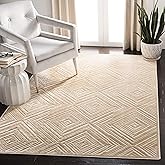SAFAVIEH Paradise Collection Area Rug - 5'1" x 7'6", Beige, Geometric Diamond Viscose Design, Ideal for High Traffic Areas in
