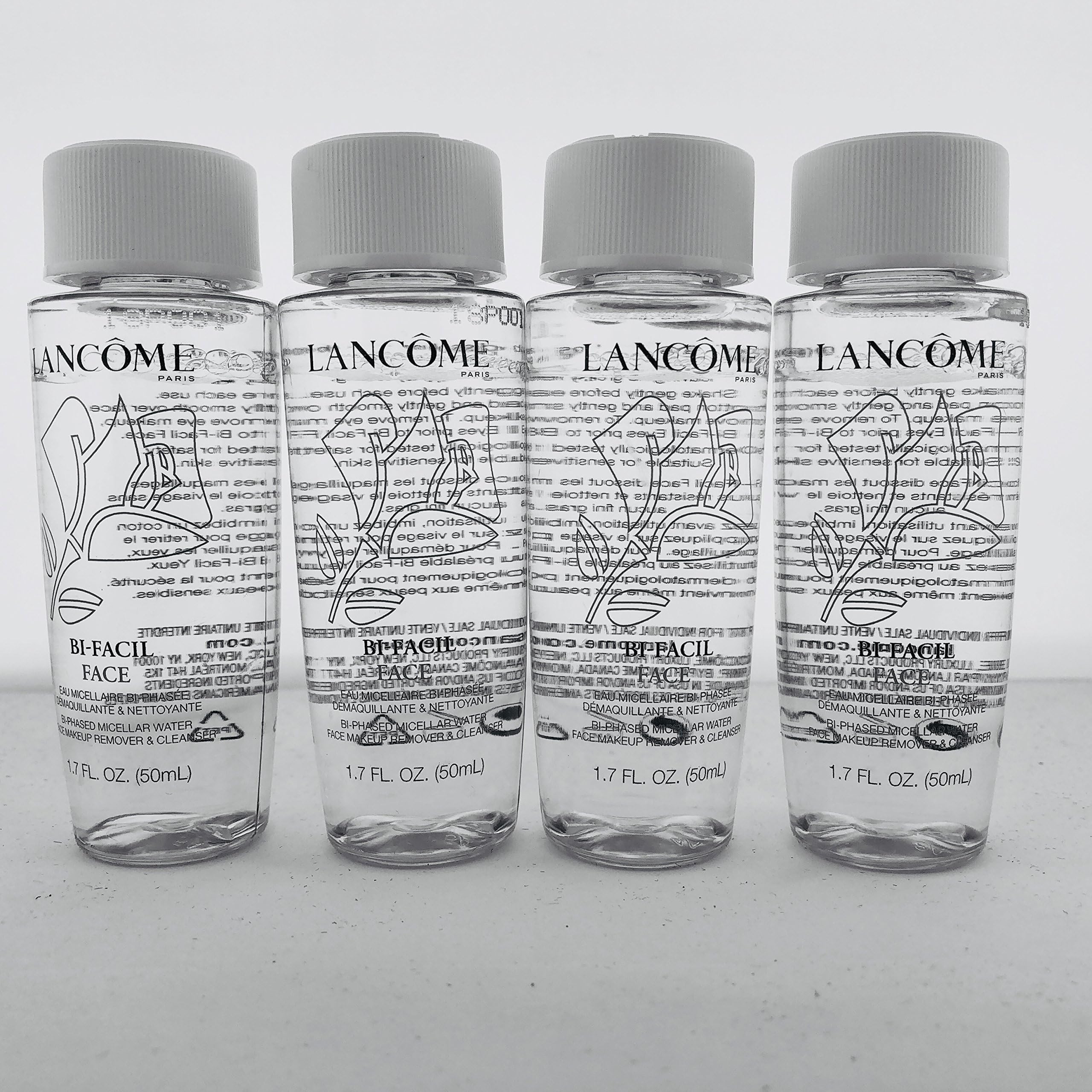 Bi-Facil Double Action Face Makeup Remover 1.7 FL. OZ. Each (Lot of 4)