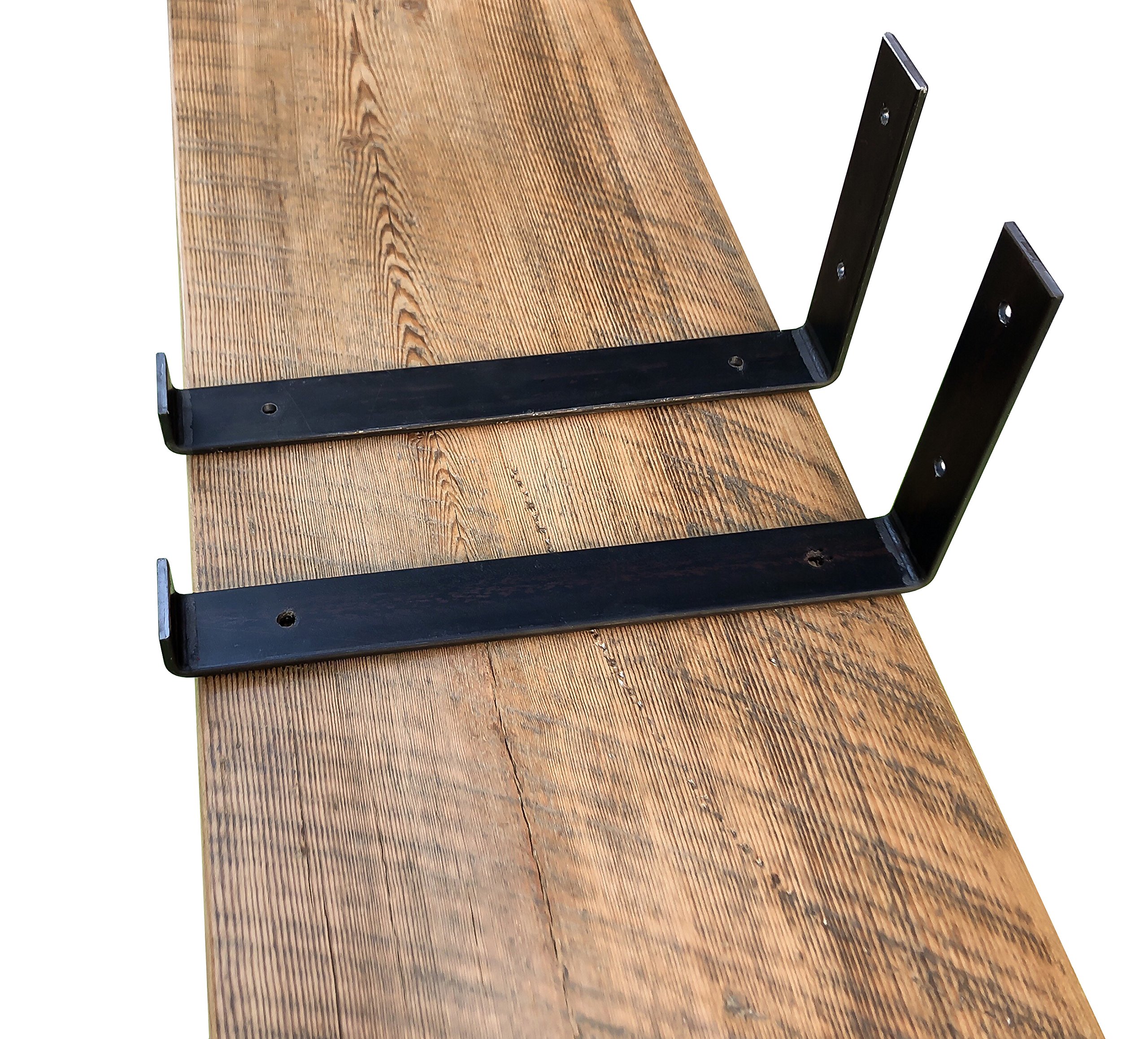 Made in USA by DIY CARTEL Industrial Steel Floating Shelf J