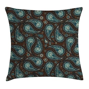 Amazon Com Ambesonne Paisley Throw Pillow Cushion Cover Modern